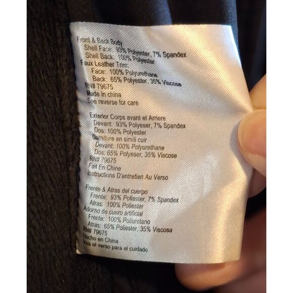 Michael Michael Kors Womens Belted Black Trench Coat S Preppy Boho Artsy - Picture 8 of 8